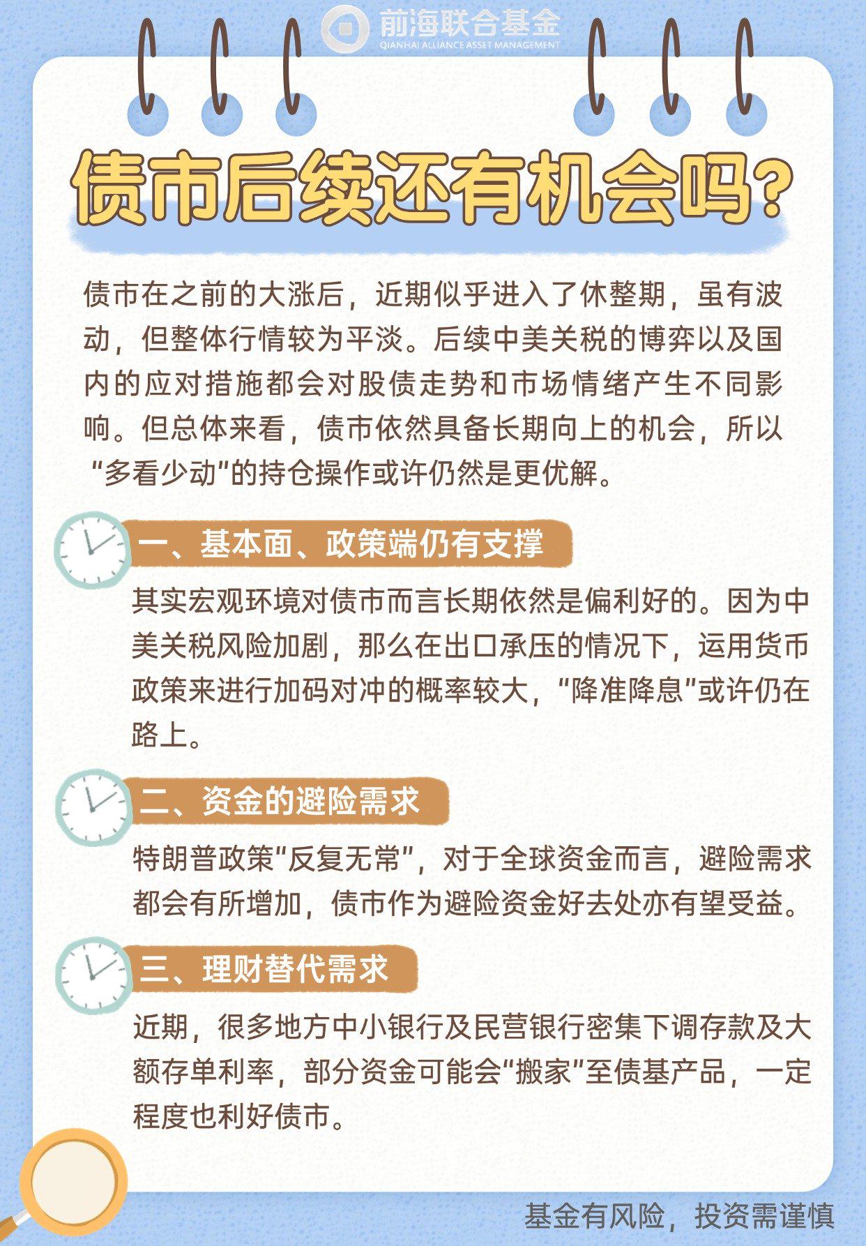 股债天平震荡：债市情绪快速修复 基金开启接券模式