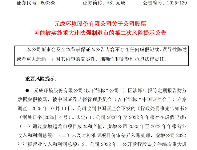 重大违法强制退市！920680，摘牌！